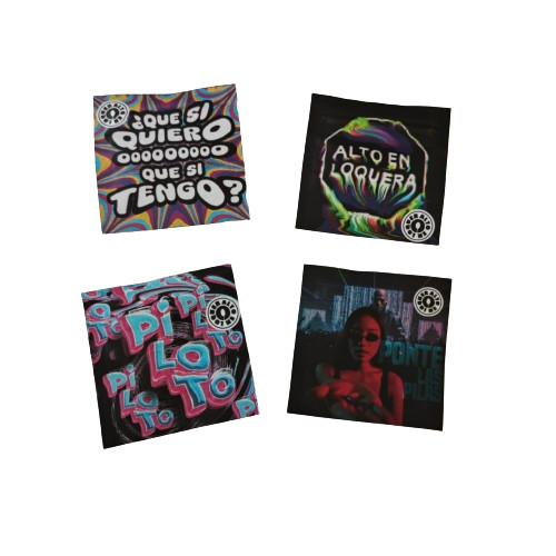 Saquetes de amostras refeitáveis à prova de odor com janela transparente Embalagem em pó Saco de plástico