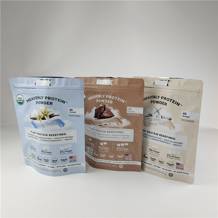 Impressão digital personalizada Sacos de fecho de pé à prova de odor à prova de umidade