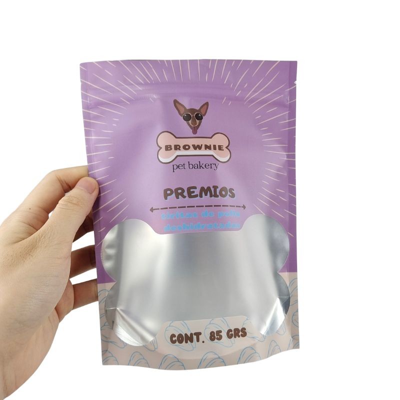 PP/MLLDPE Estrutura do material Bolsas de encosto inferior para bolsas de folha Mylar Encomenda personalizada