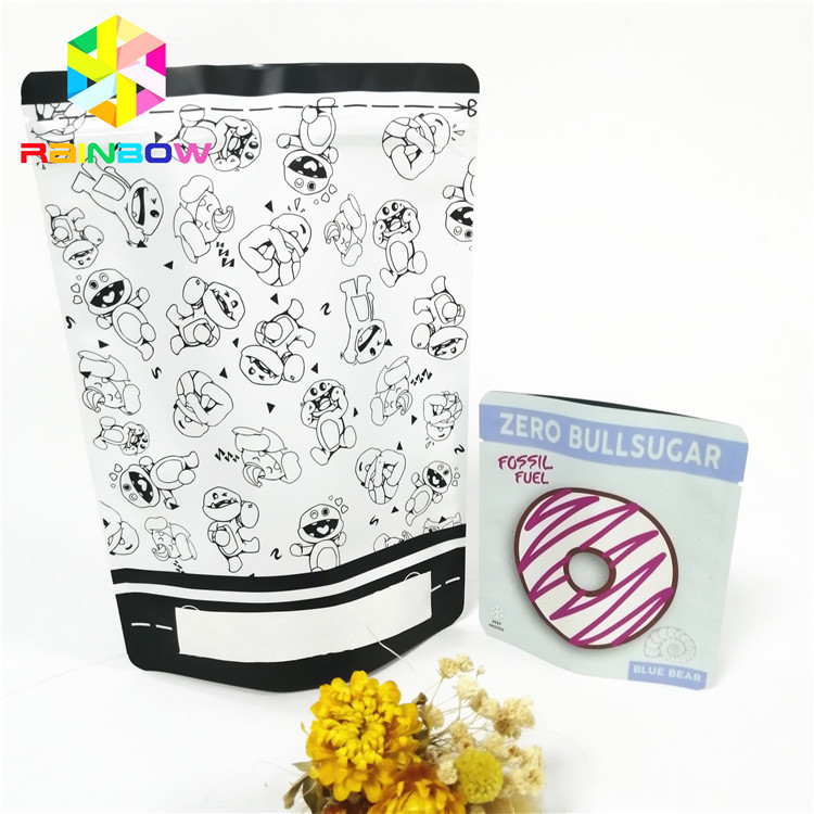 Matt Finish Pet Food Bag com recurso reutilizável e fecho de fecho