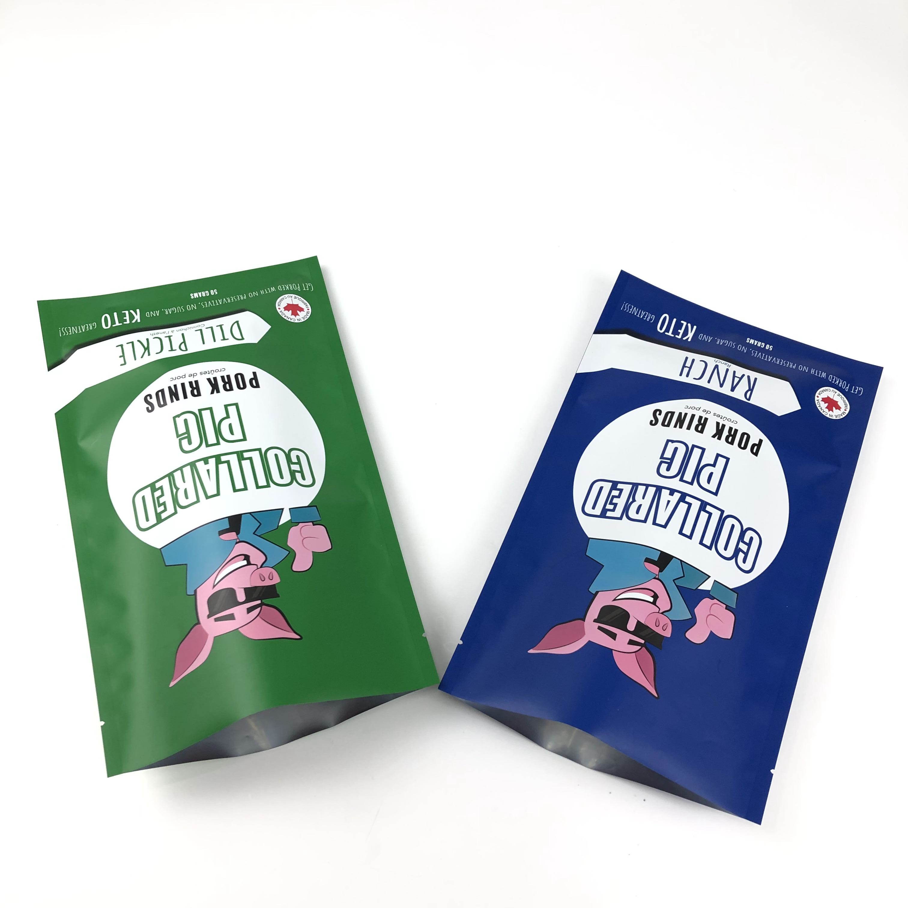 Armazenamento de alimentos para animais de estimação simplificado com bolsa de alimentos para animais de estimação com fecho de fecho