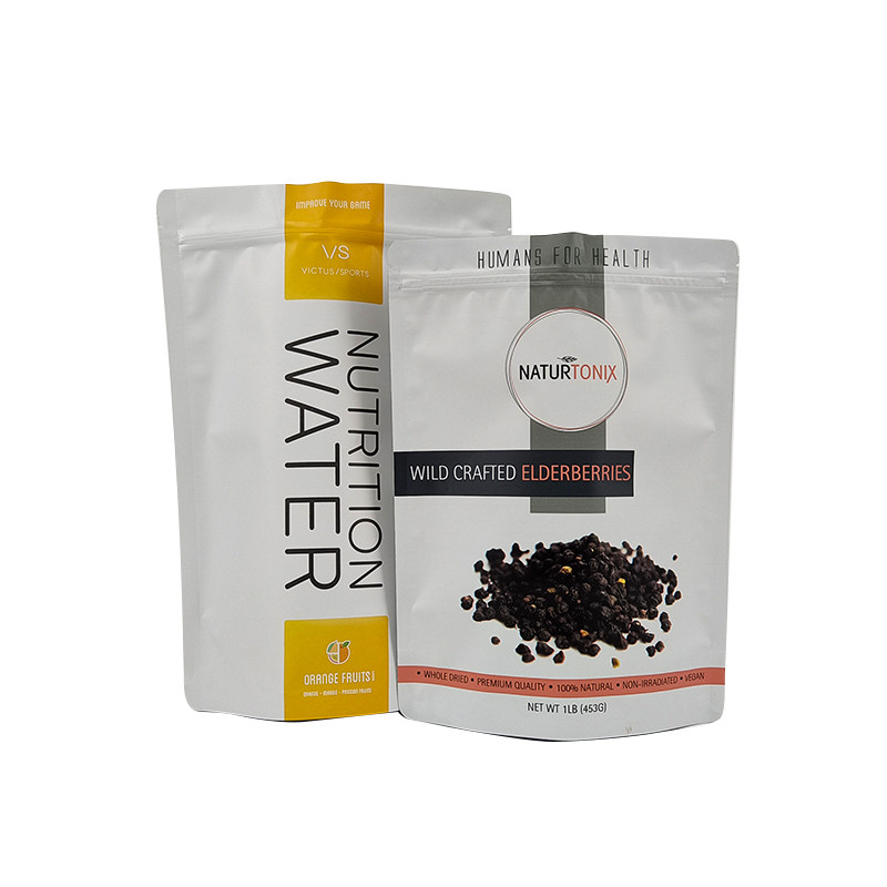 Efeito de cor Bolsas de chá acabadas brilhantes ou foscas Embalagens em bolsas de pé refeitáveis