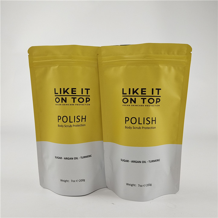 Design de tamanho personalizado Bolsa de pé com gravura de fecho/bolsa de embalagem impressa digital