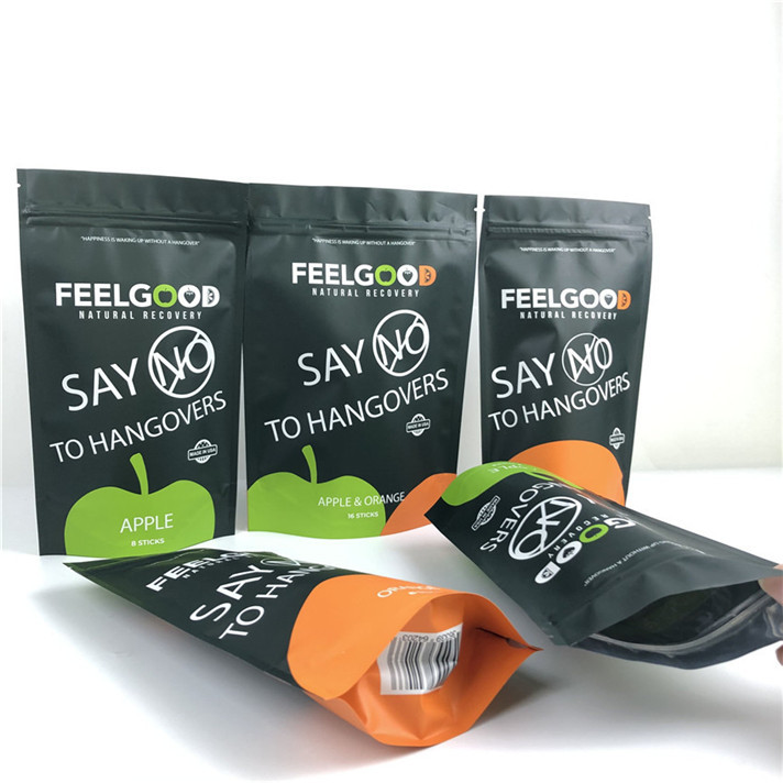 Logotipo personalizado Impresso Stand Up Zipper Pouch Proof Odor Proof Waterproof Plastic Packaging Bags