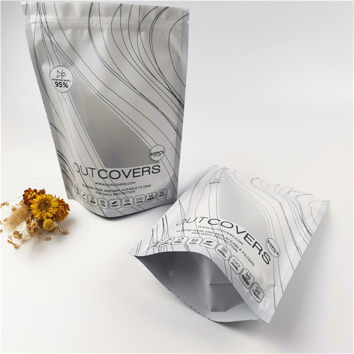 Embalagens de alimentos em pé Bolsa de fecho de fecho de calor Bolsas de embalagem de plástico de qualidade alimentar