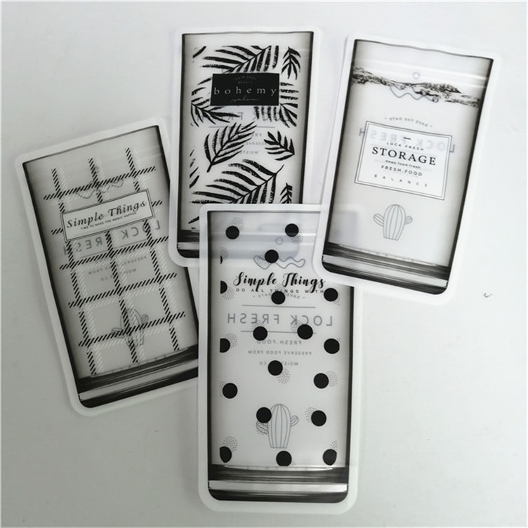 Dimensão e design personalizados Necessidades Stand Up Pouch With Zipper Matt Finish Aluminum Foil Mylar Doypack