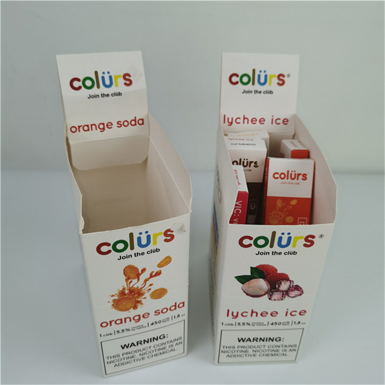 Hot Custom Logo Tear Away Display Box Cartão PDQ Counter Corrugated Display Boxes