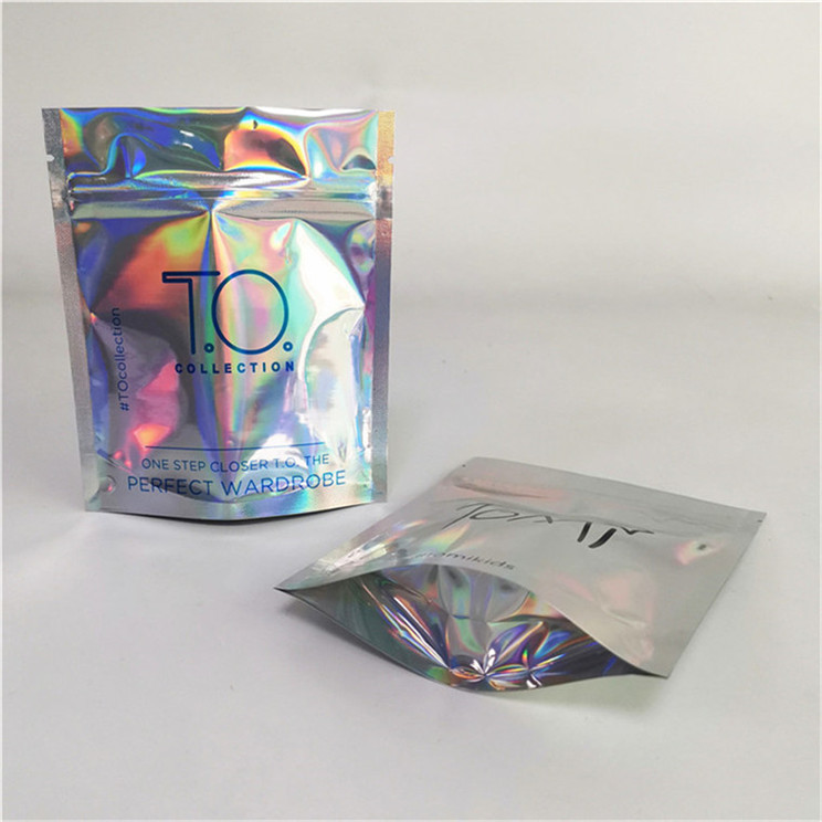 Material de embalagem de alimentos personalizado de marca privada resistente à umidade fecho de fecho de embalagem