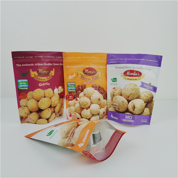 Embalagens de alimentos de tamanho personalizado Folha de alumínio Saquetes Mylar com impressão colorida