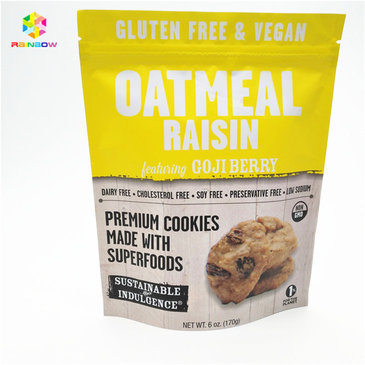 Material ecológico e seguro Sacos de embalagem de lanches aceitos até 10 cores disponíveis