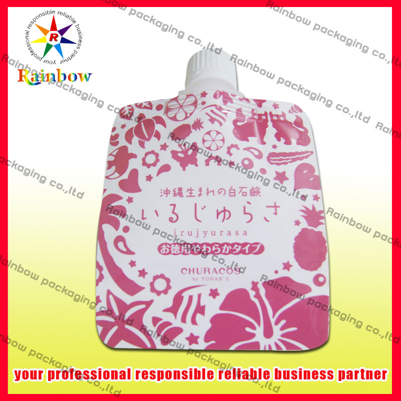 Levante-se a soldadura térmica de empacotamento do malote do bico da folha para o suco, ANIMAL DE ESTIMAÇÃO/AL/PE