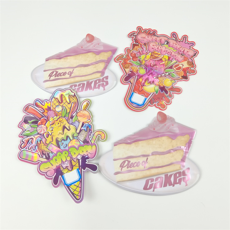 Sacos de forma especial de 3,5 gramas, biscoitos, doces, lanches, sacos de fecho.