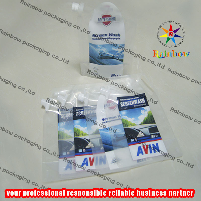 Laminado levante-se a parte superior recicl sacos do zíper para a lavagem da tela