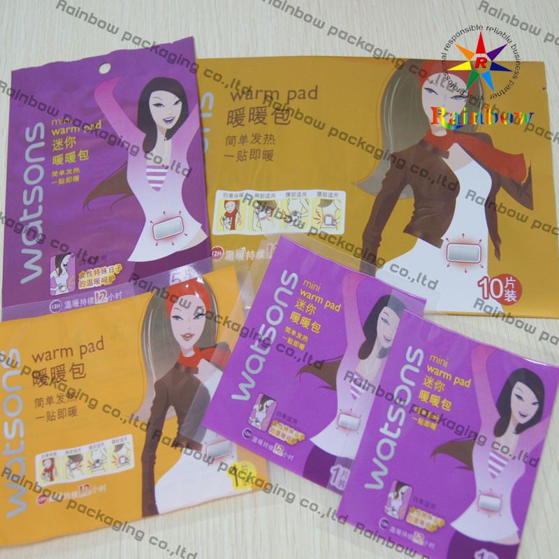 Plano de empacotamento do estojo compacto cosmético plástico do fechamento do fecho de correr para a almofada morna