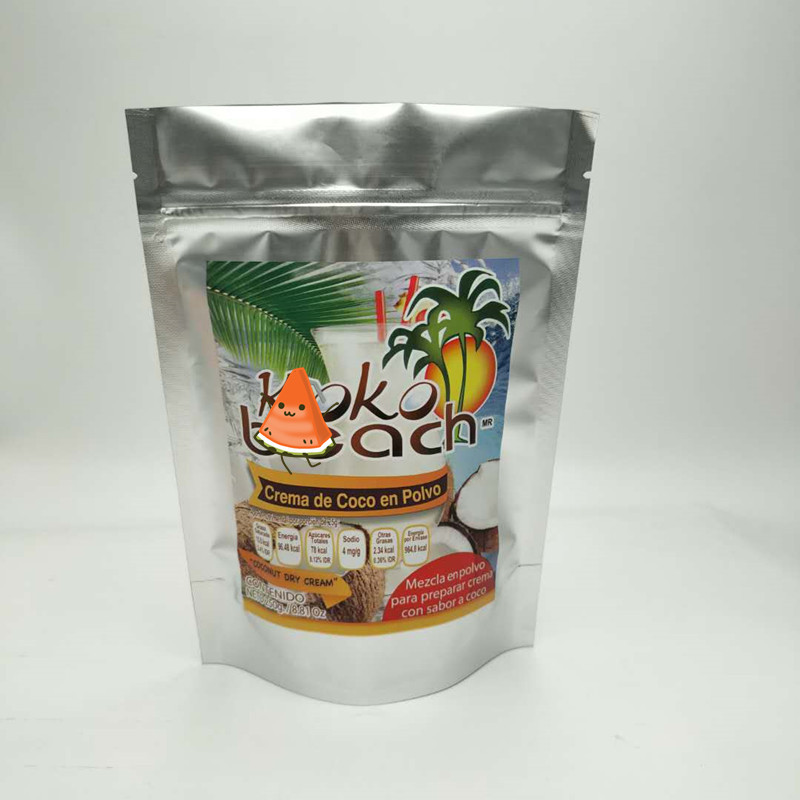 Os malotes plásticos personalizados do tamanho que empacotam, levantam-se o saco da folha de alumínio