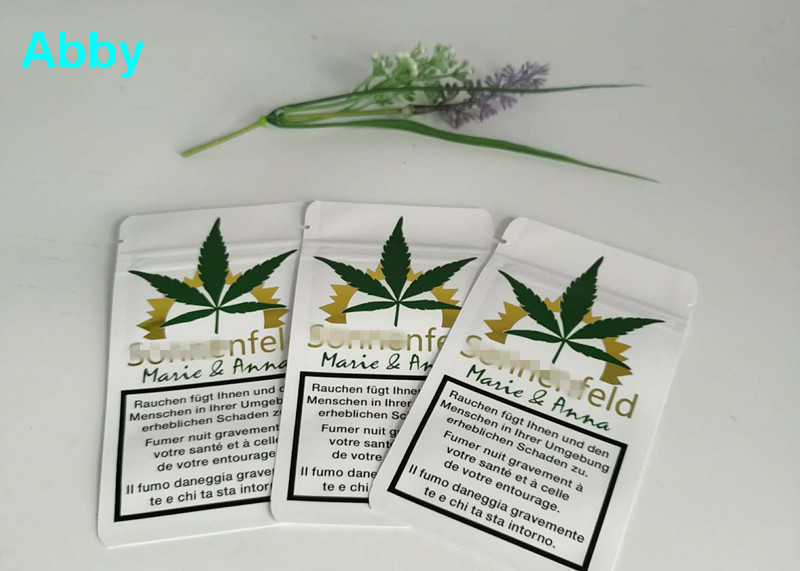 Ouro que imprime a cor Resealable dos sacos de plástico CMYK com material personalizado