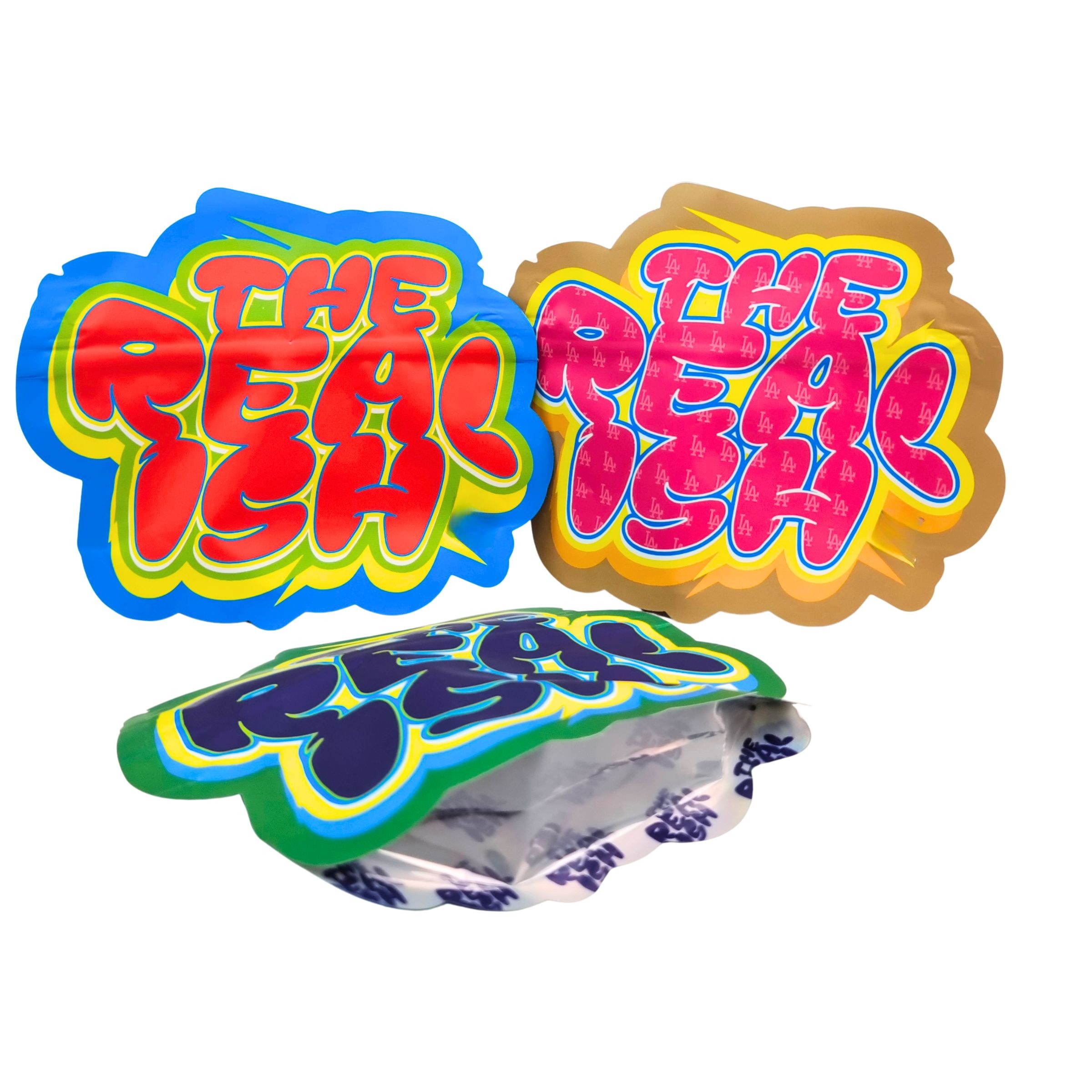 3.5g 7g 14g Ziplock Mylar Bag Edible Child-Proof Aluminum Foil para biscoitos Gummy