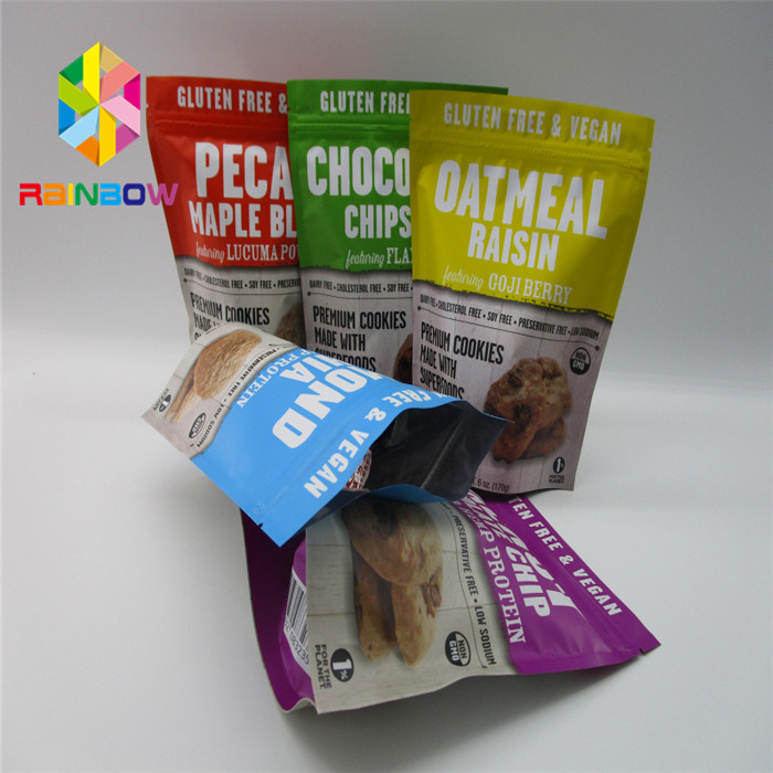 Embalagem de bolsas de lanches em gravura 8 cores com material multicamadas
