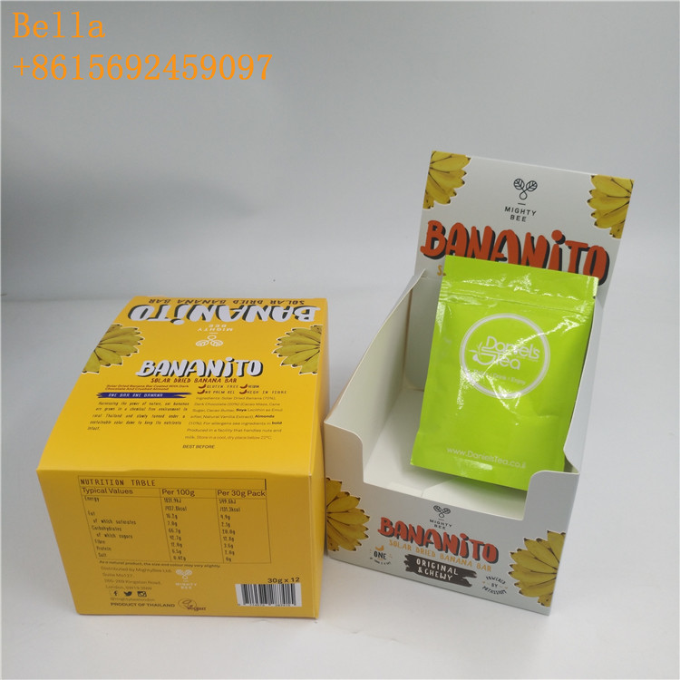 Caixas de papel impressas personalizadas de cartão ondulado para mostradores de prateleira