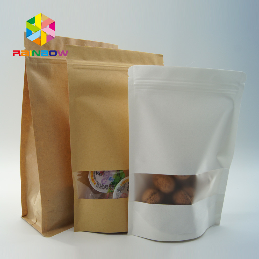 Papel de embalagem personalizado pequeno individual de empacotamento de alimento Brown do petisco Para a pipoca