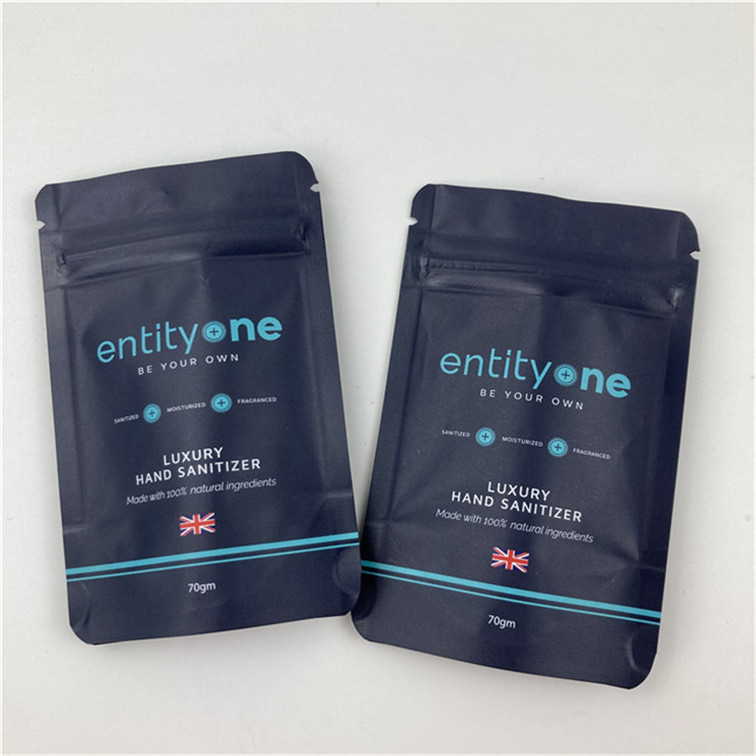 Logotipo personalizado Impresso Bolsa Stand Up Com Zipper Matt Finish Alumínio Folha Material de Grau Alimentar Doypack