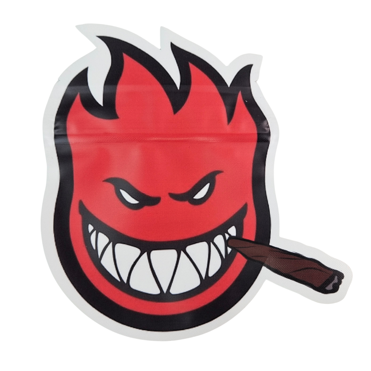 Comestível Cali 3.5g 7g Mylar Ziplock Toque suave Proof de cheiro de forma irregular Cookie Die Cut embalagem Saco de plástico