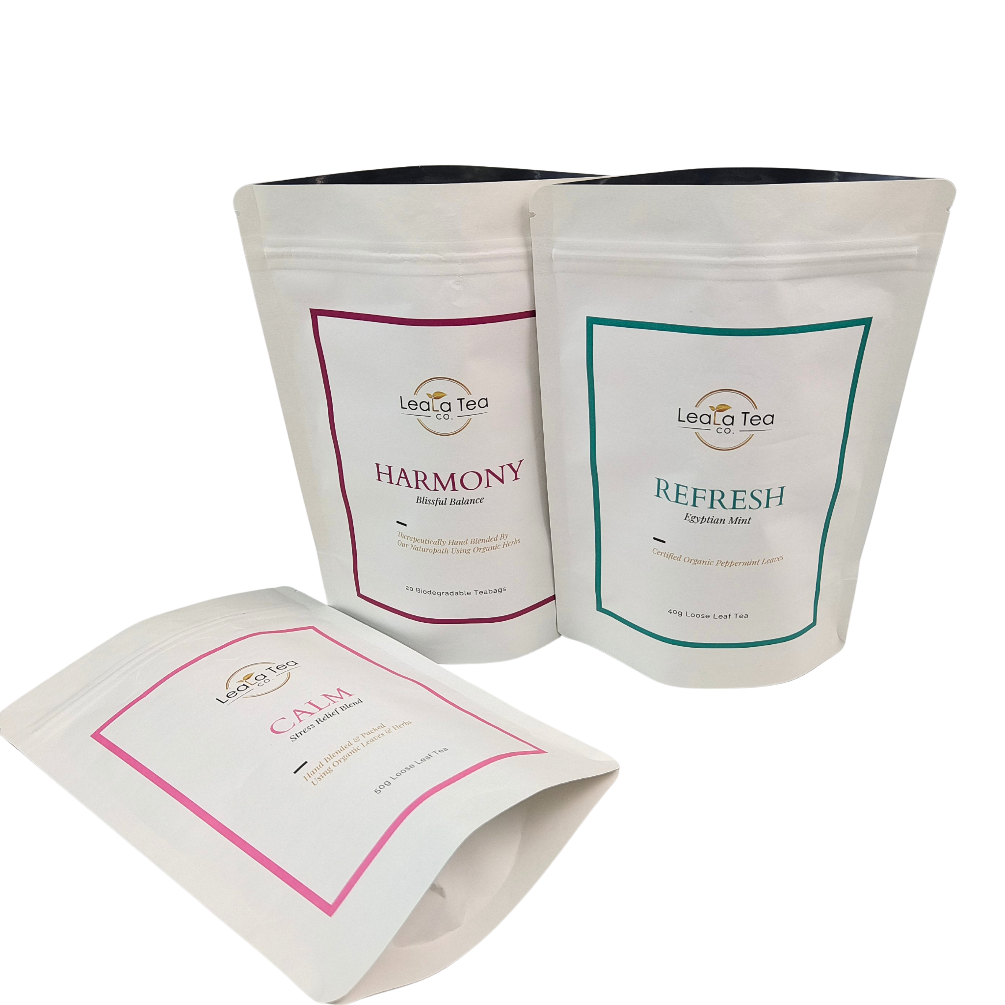 Saco Ziplock Stand Up com Impressão Personalizada para Sais de Banho