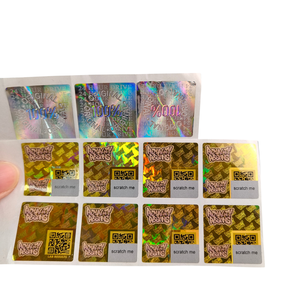 Adesivo Vinyl PVC Papel Adesivo UV Holograma Impresso Logotipo Personalizado Embalagem Etiquetas para Papel Scrapbook