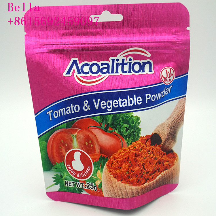 Os malotes plásticos de folha de alumínio que empacotam, levantam-se sacos do malote para o alimento industrial