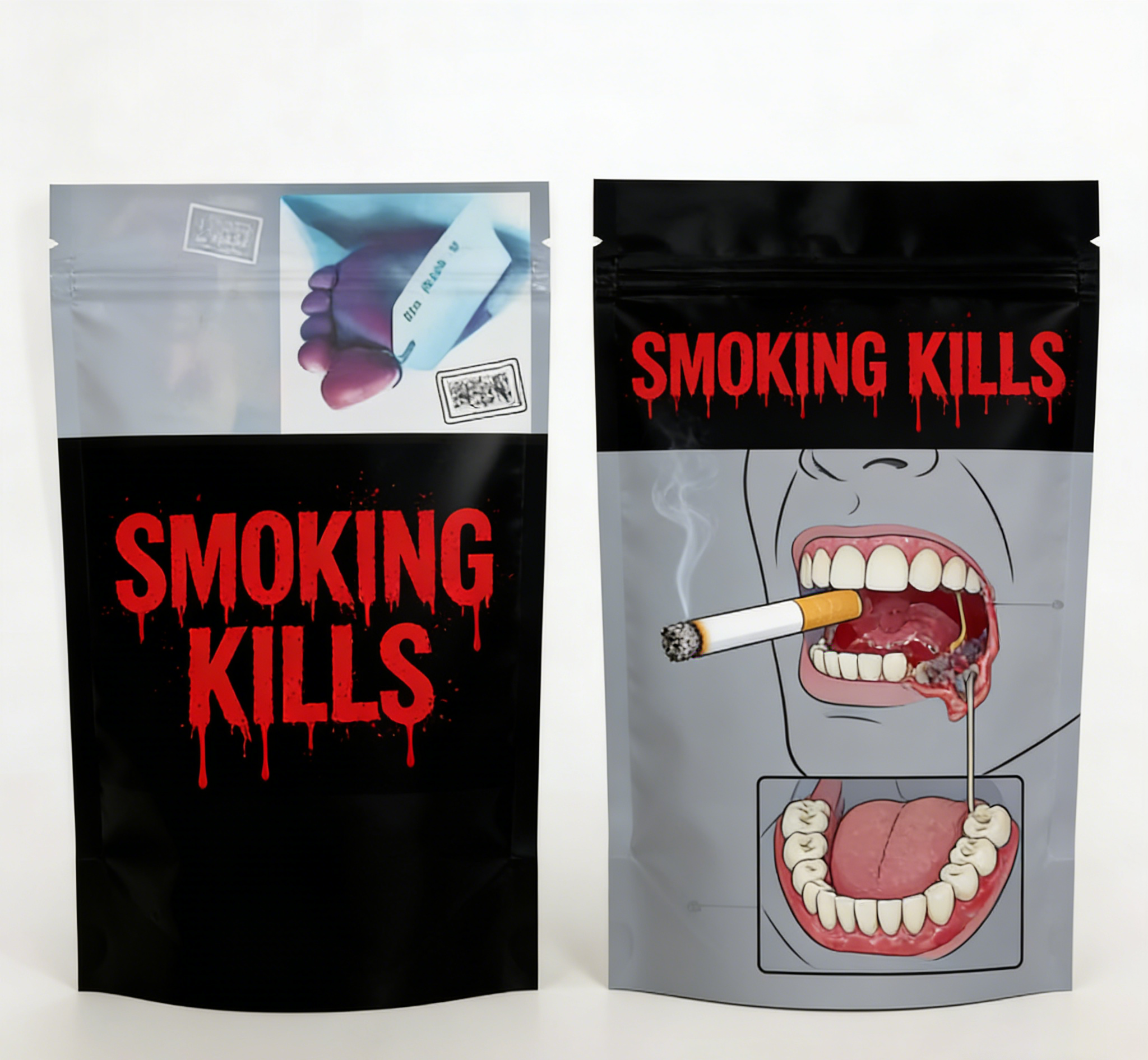 Saco Mylar Ziplock Stand Up Personalizado e Impresso, à Prova de Odor, de Grau Alimentício, para Embalagem de Snacks