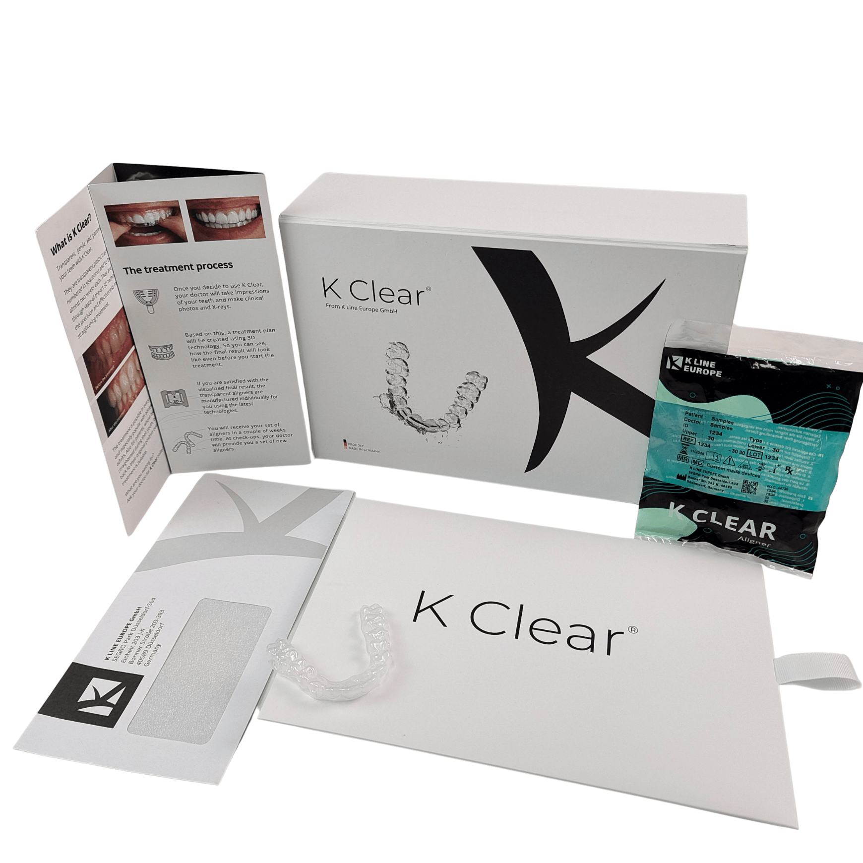 Caixa de Kit de Braces Dentários Magnéticos de Luxo Personalizado com Espesor de 350g Caixa de Embalagem de Alignador Ortodôntico