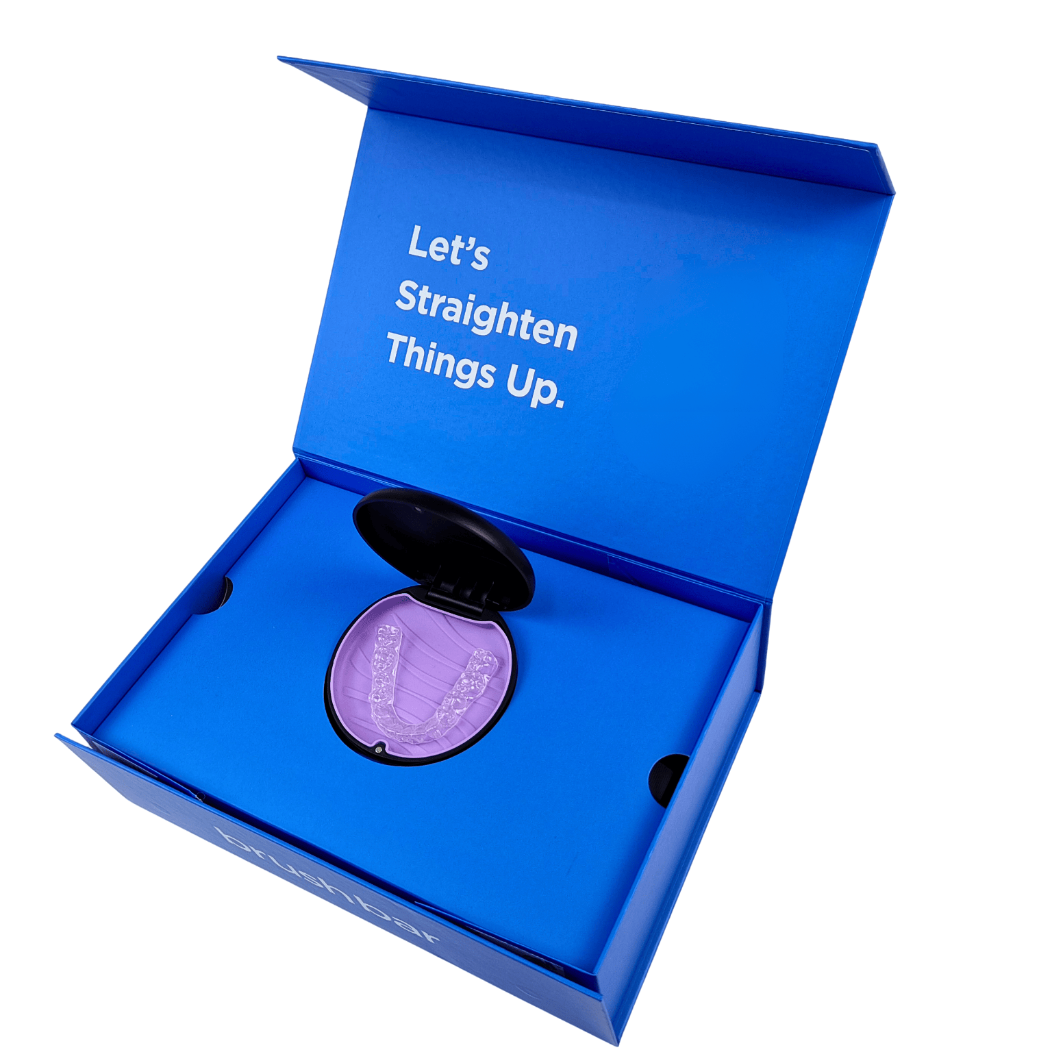 Caixa de kit de aparelhos dentários magnéticos dobráveis personalizados com espessura de 350g para embalagem de alinhamento ortodôntico