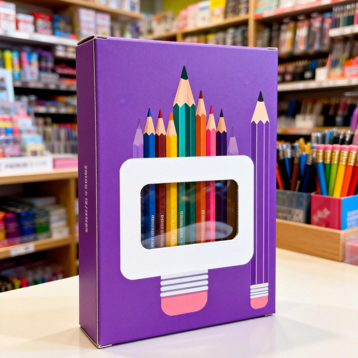 Caixa de Papel de Tamanho Personalizado com Janela Transparente para Exibição e Espessura de 350g para Embalagem de Alimentos