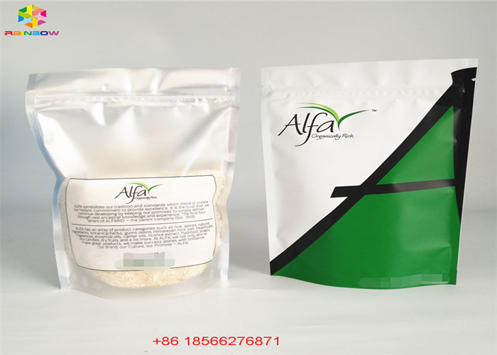 Os malotes plásticos de prata claros que empacotam o fechamento Reclosable do fecho de correr ensacam a folha de alumínio