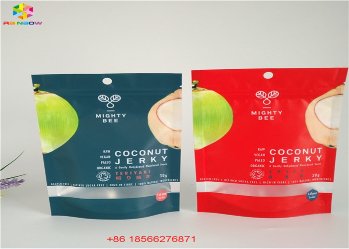 A folha de alumínio ensaca os malotes plásticos que empacotam o lado três selado com Ziplock superior