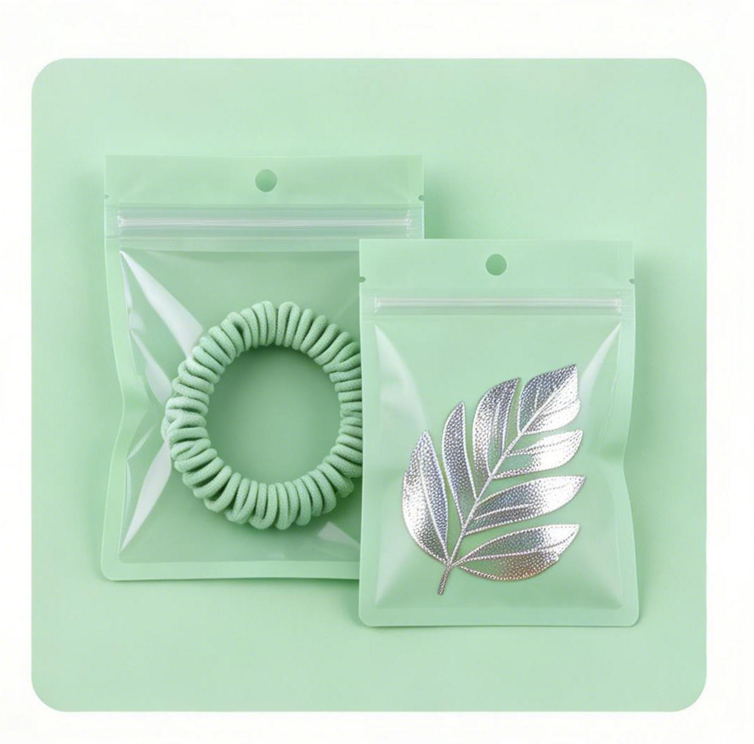 Sacos de plástico PE personalizados para brincos de jóias Anti-oxidação reciclável Saco de armazenamento de fechadura de fecho de fecho transparente de um lado