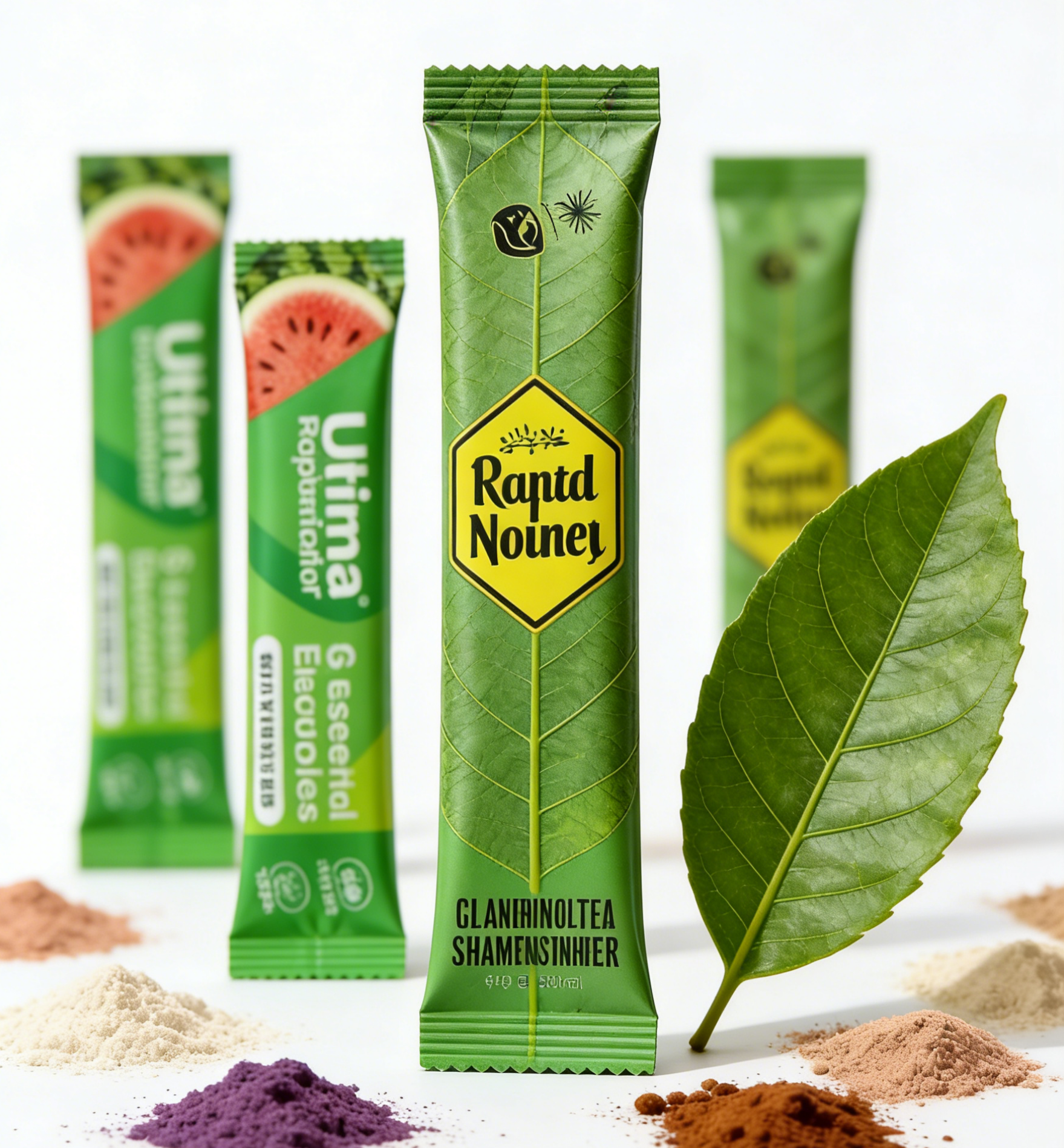 Personalizado 1g 3g 5g leite-chá em pó colágeno saquinho calor selável reciclável pet folha de alumínio laminado saco de alimentos com zíper