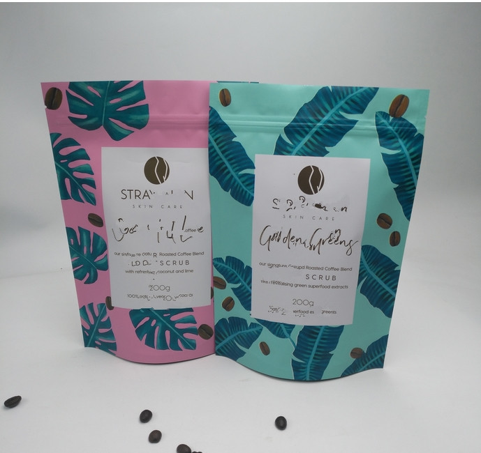 O produto comestível levanta-se o revestimento matte da folha feita sob encomenda plástica dos sacos do malote para a embalagem do chá