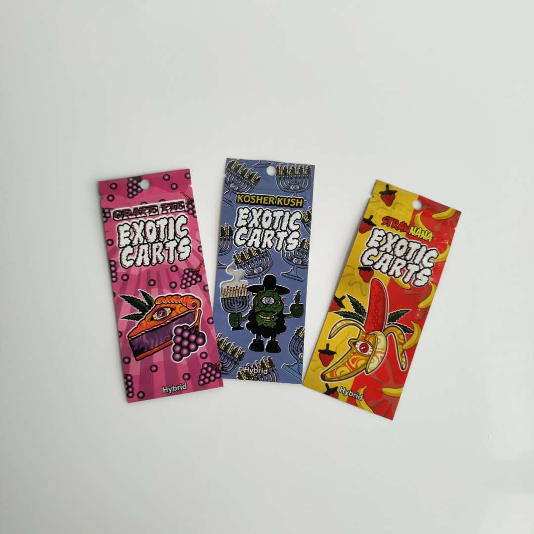 Fechamento feito sob encomenda do fecho de correr do logotipo dos sacos do empacotamento de alimento do cartucho de Vape com janela clara