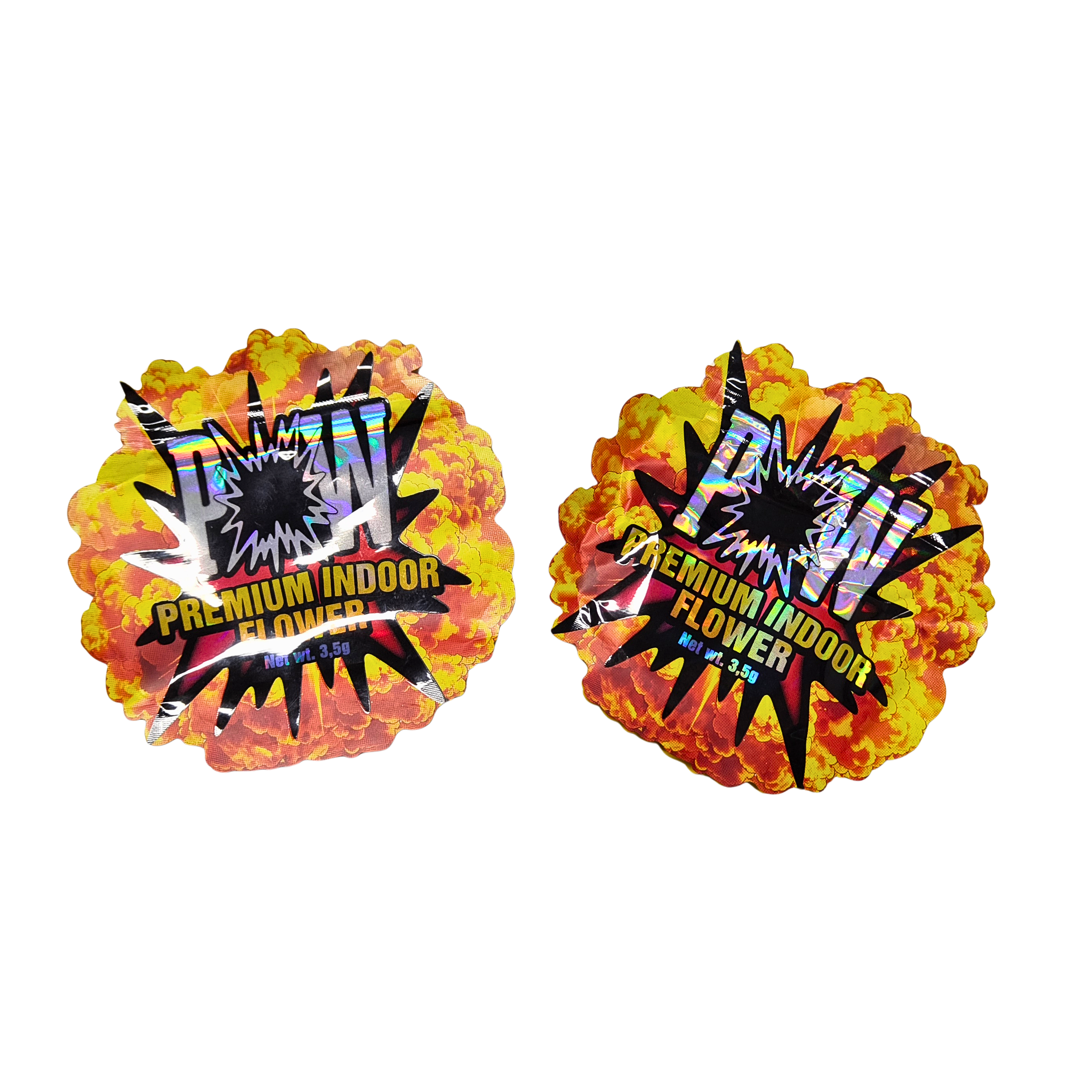 Sacos Mylar Holográficos à prova de cheiro e à prova de crianças com fecho removível para embalagens de lanches