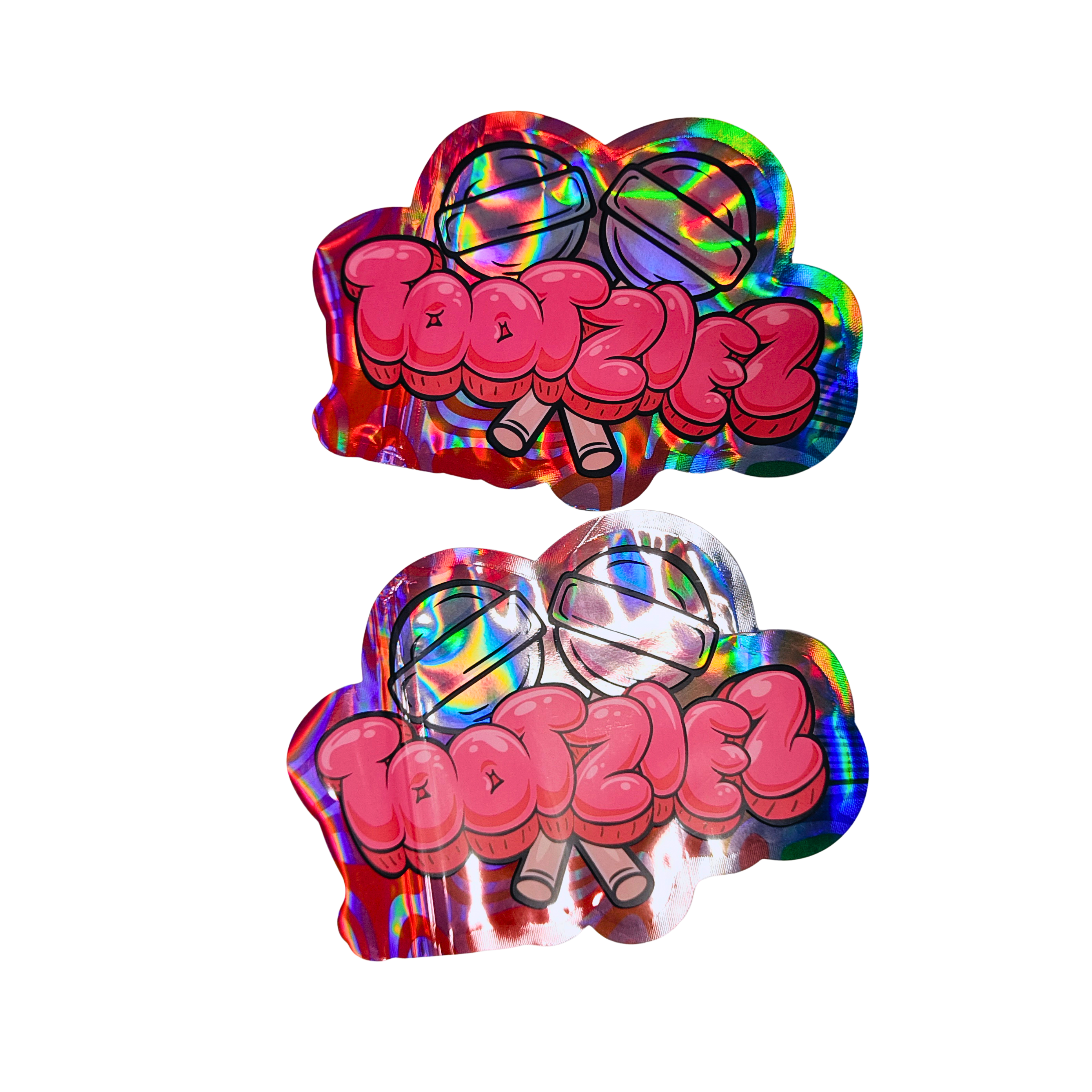 Sacos Holográficos de Mylar Personalizados com Fecho Reselável - à Prova de Odor, Material de Grau Alimentício e Design Personalizável para Embalagem de Lanches