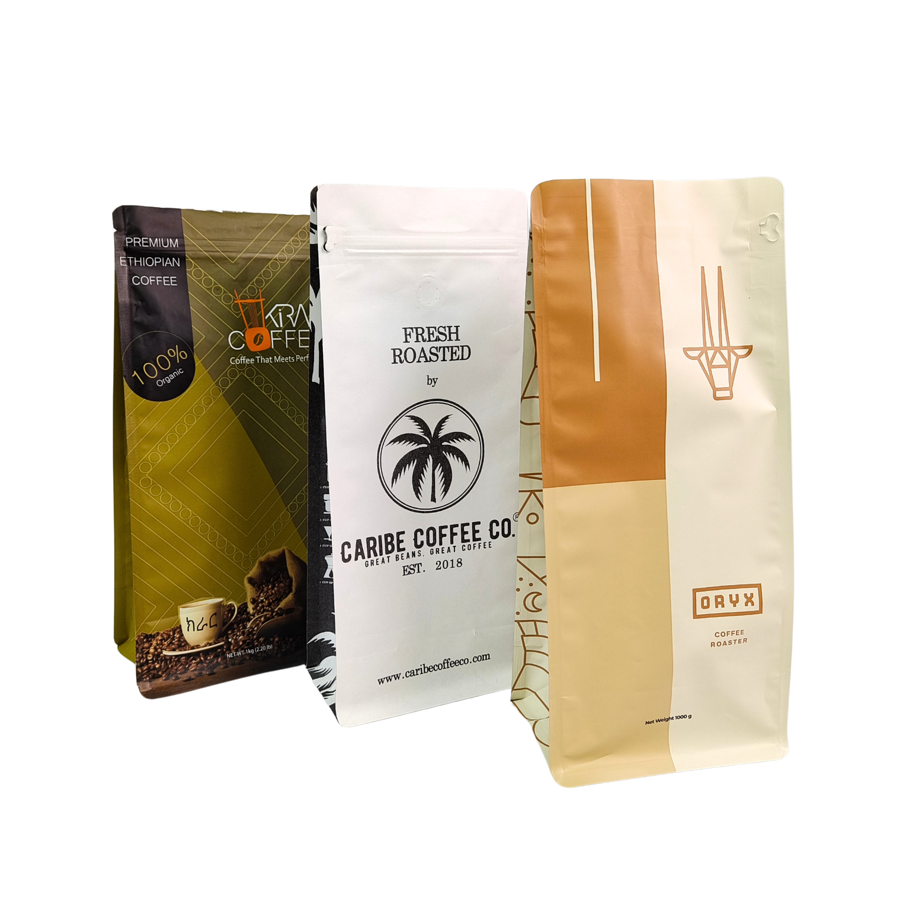 Saco Autoportante à Prova de Odor Grau Alimentício 120 Mícron para Embalagem de Café e Lanches