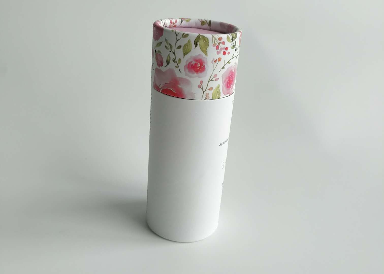 Cartão de papel impresso costume dos cosméticos das caixas de papel do cilindro para embalar