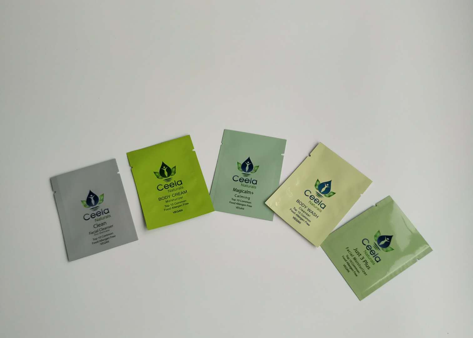 Saquinho 5ml feito sob encomenda de empacotamento cosmético do malote da impressão de Digitas do saco do creme de pele