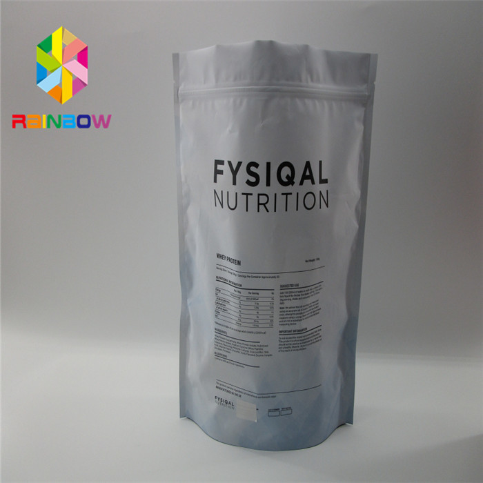 Malotes plásticos Reclosable do zíper que empacotam sacos lisos tomados partido dobro do cofre forte do alimento do ouro matte