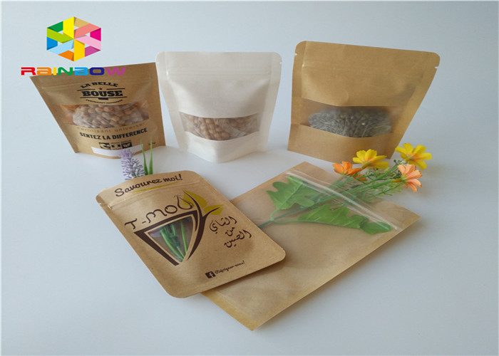 Efeito matte de empacotamento de Doypack do malote do saco de papel pequeno do fechamento do fecho de correr da folha de alumínio para o alimento