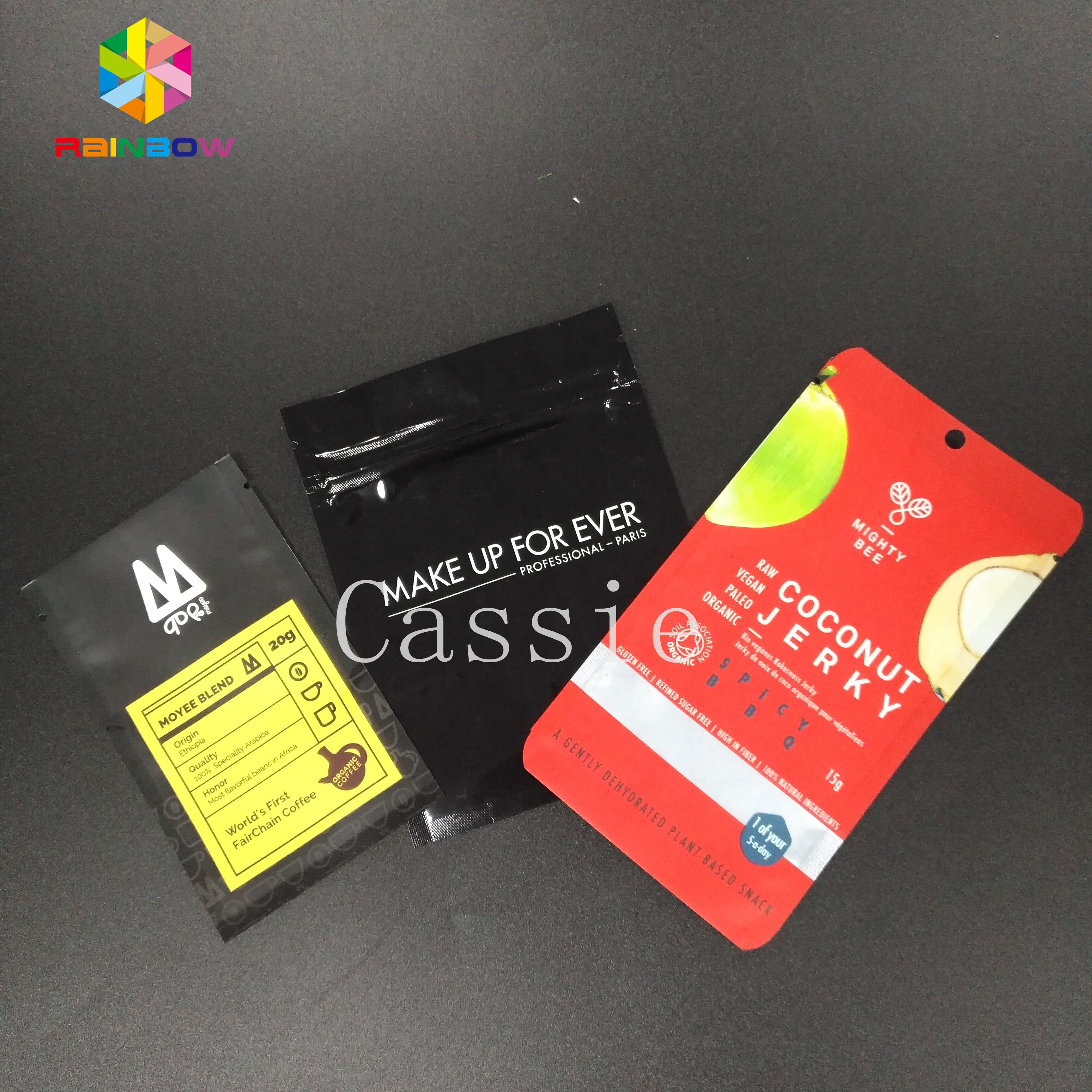 Malotes plásticos de folha de alumínio que empacotam o saco especial da amostra do óleo do creme da forma