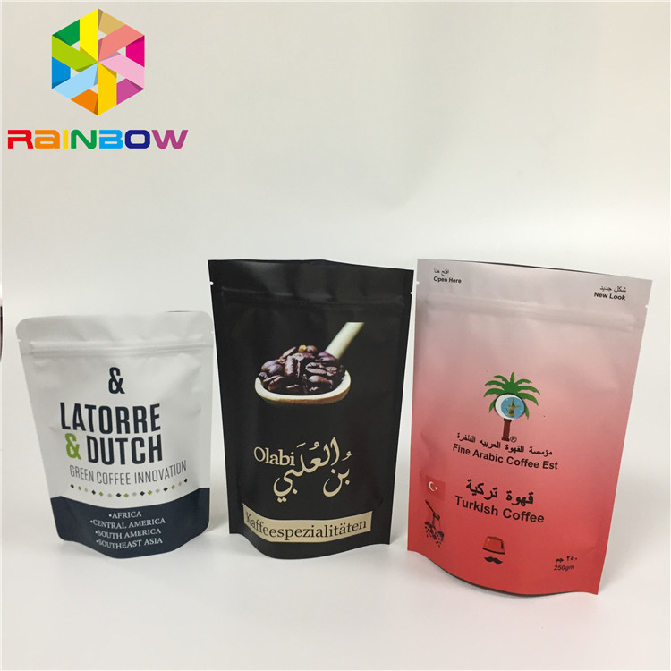 A folha de alumínio da impressão feita sob encomenda do MOPP ensaca a umidade - impermeabilize o fechamento do zíper com válvula