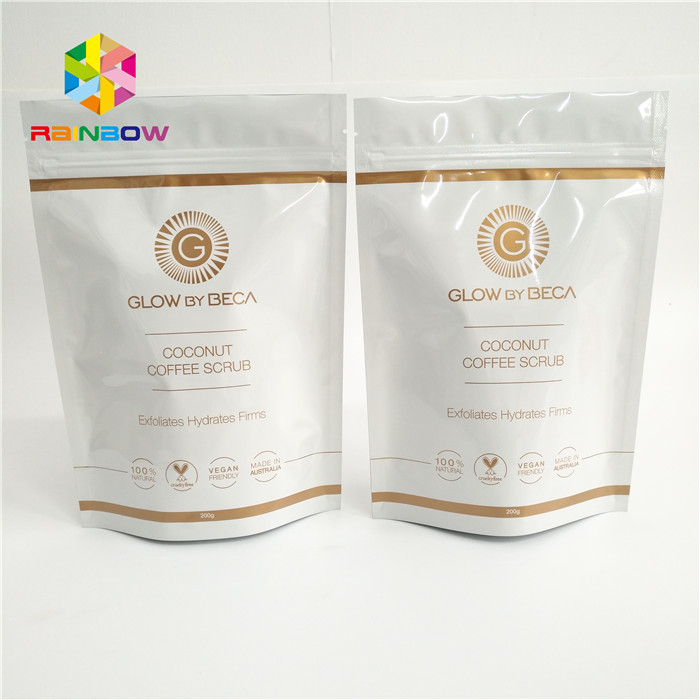 Os sacos de plástico levantam-se o runtz impresso costume do alimento do café do saco do malote do zíper que empacota a umidade lustrosa matt