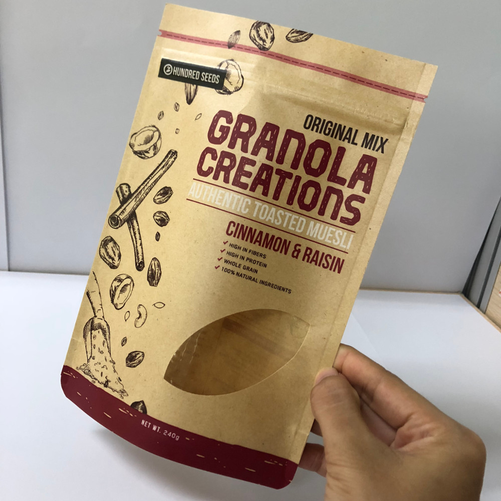 Feijões de café que empacotam a espessura personalizada dos sacos de papel 120-180 Mic com impressão do logotipo